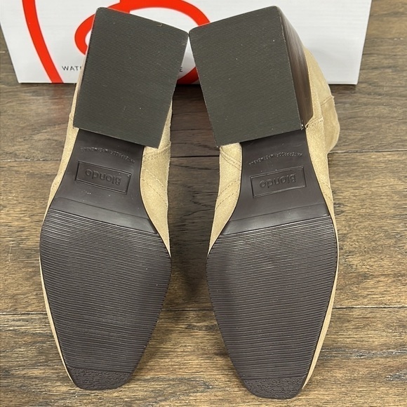 BLONDO Salome Suede Ankle Boots Taupe Sz 6.5 NIB - Picture 8 of 10